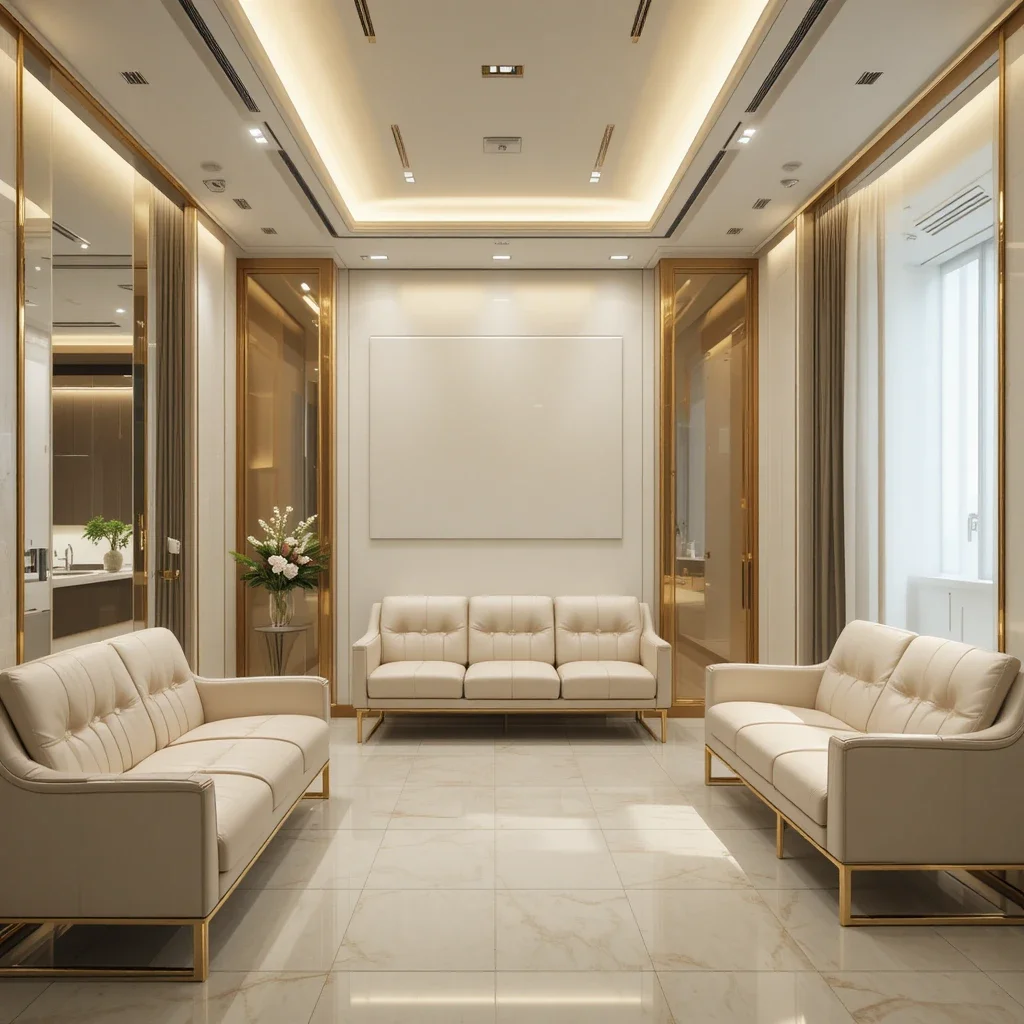 Medical reception area leather furniture cleaning